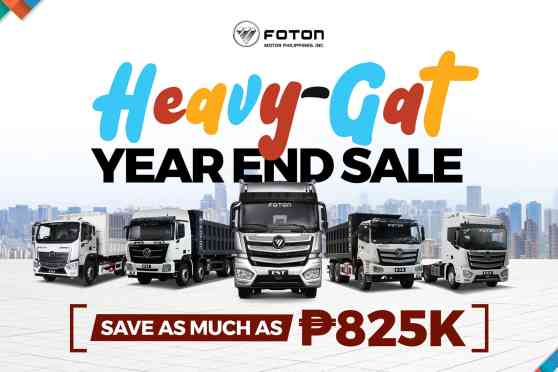 Up to PHP 825K in discounts at Foton Heavy-Gat year-end sale image