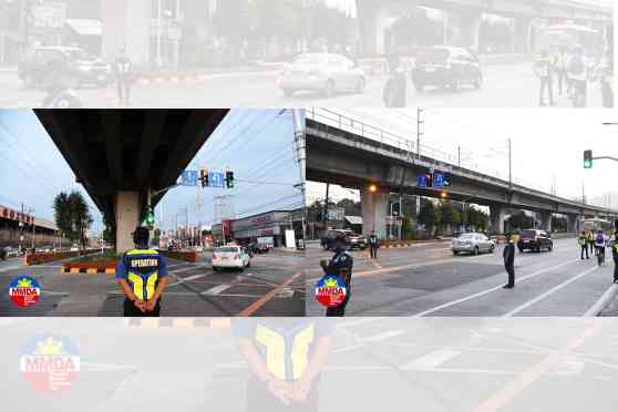MMDA installs traffic lights at Dario Bridge, QC Academy U-turn slots image