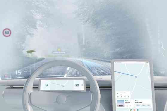Volvo working on tech to turn entire windshield into a heads up display image