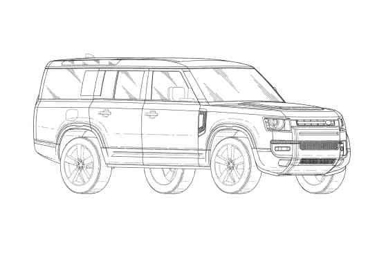 New patent images of Land Rover Defender 7-seater image