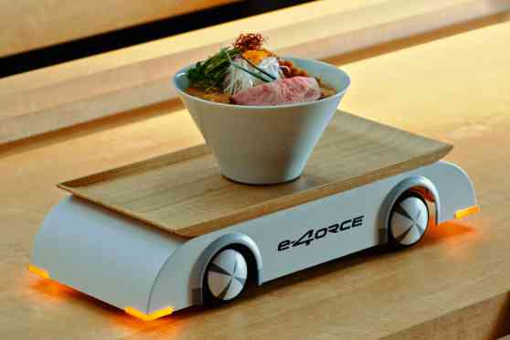 Nissan Ariya's e-4orce serves ramen without spilling image