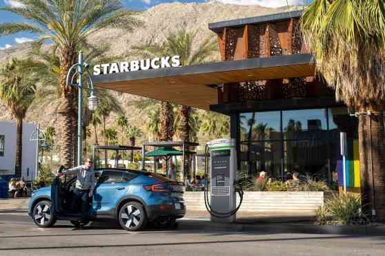 Volvo to make EV charging as easy as getting Starbucks image