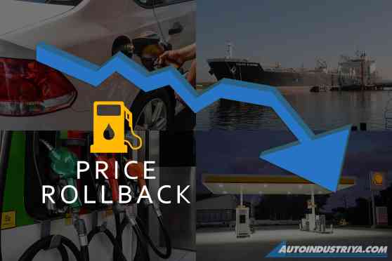 Gasoline to rollback PHP 2.30 per liter tomorrow image