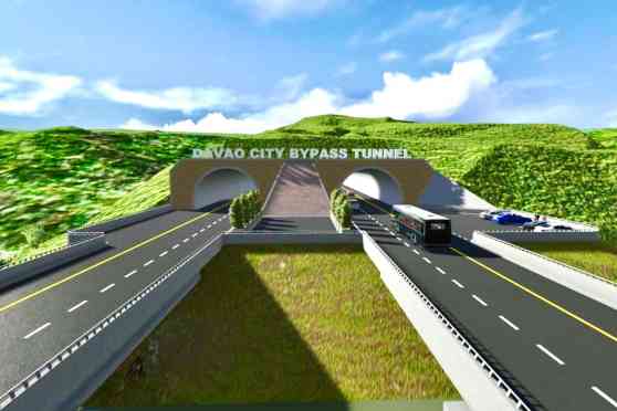 DPWH starts connecting 2.3-km Davao City Bypass tunnel image