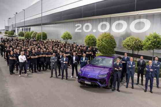 Lamborghini has built its 20,000th Urus SUV image