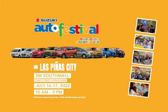 Catch the Suzuki Auto Festival in SM Southmall this weekend image