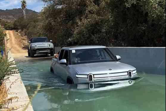 WATCH: Rivian proves EVs can cross deep floods image
