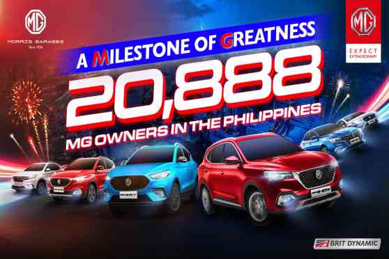 MG Philippines has now sold over 20,000 vehicles image