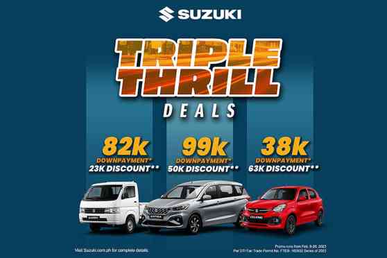 Suzuki PH opens February with Triple Thrill Deals image