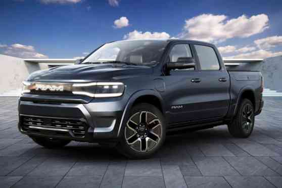 This is the production version of Ram's electric pickup truck image