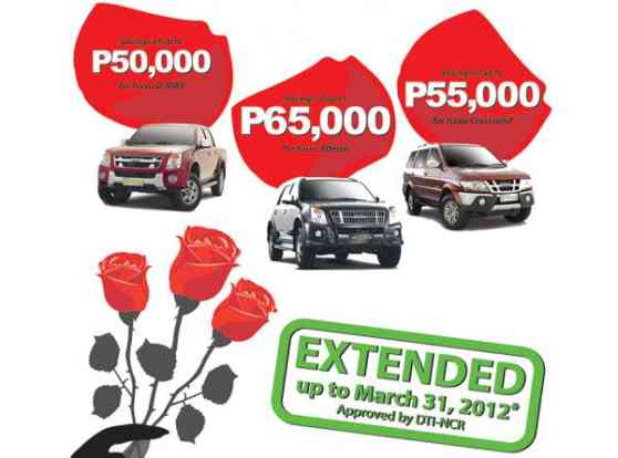 Isuzu extends discount promo up to March 31 image