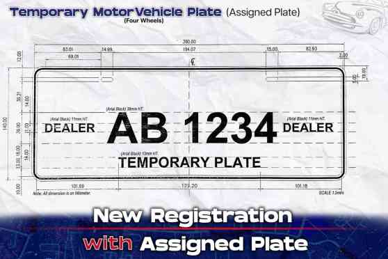 LOOK: LTO releases new format of temporary, improvised license plates image