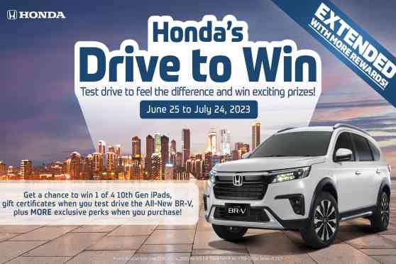 Honda PH extends Drive to Win promo for all-new BR-V image