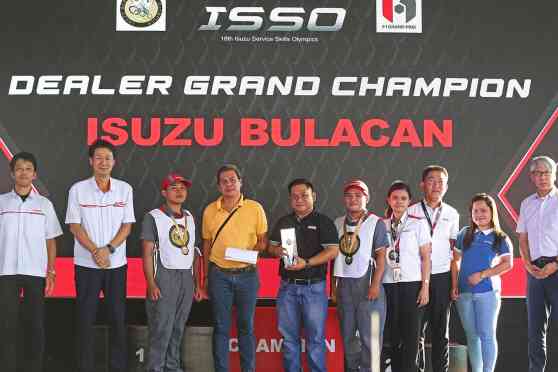 Isuzu Bulacan is dealer champion of IPC's 2023 Service Skills Olympics image