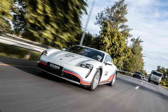 Porsche Taycan traveled from Thailand to Singapore in just over 29 hours image
