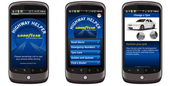 Goodyear's Highway Helper App Now Available On Android image