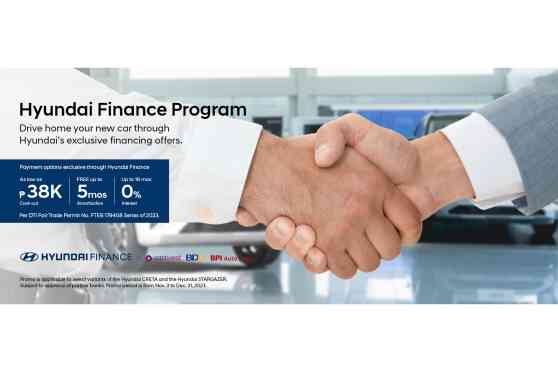 Hyundai PH partners with EastWest, BDO, BPI for car finance program image