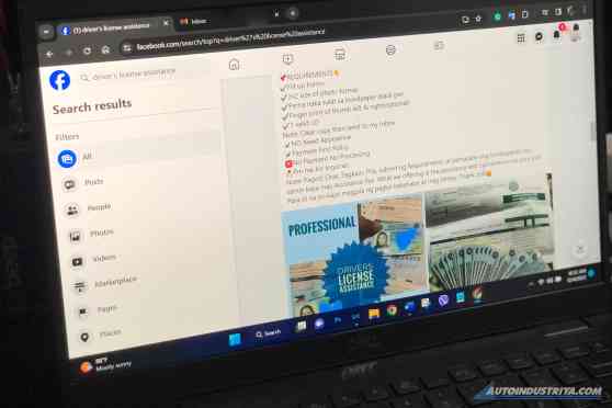 LTO wants Meta to help take down Facebook fixers image