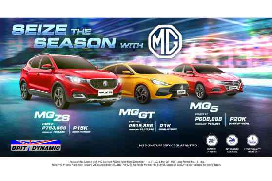 Seize the season by driving home a new MG this December image