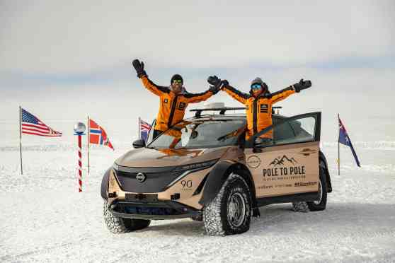 Nissan Ariya EV successfully conquers North-South Pole drive image