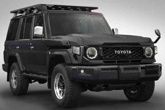 Blacked-out custom Toyota Land Cruiser 70 is ready for action image