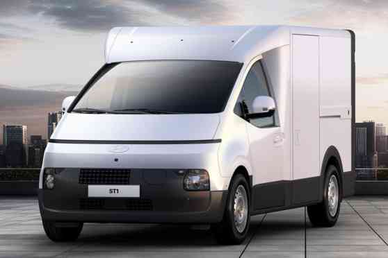 Hyundai ST-1 is a commercial EV with Staria face image