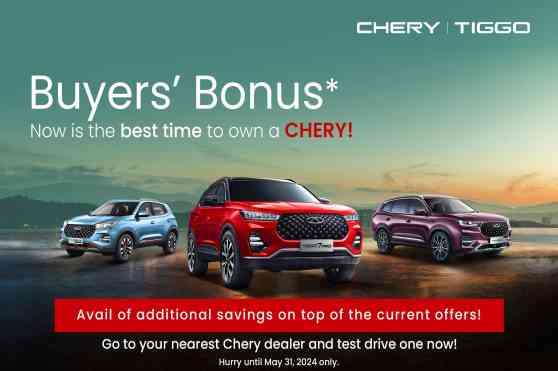 Chery Auto Ph Rolls Out Exciting Buyers&rsquo; Bonus for May 2024 image