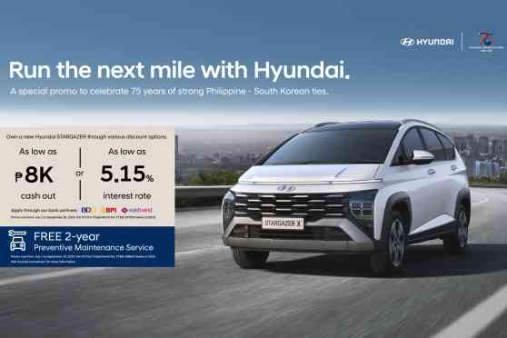 Hyundai celebrates PH-SoKor ties with Stargazer discount promo image