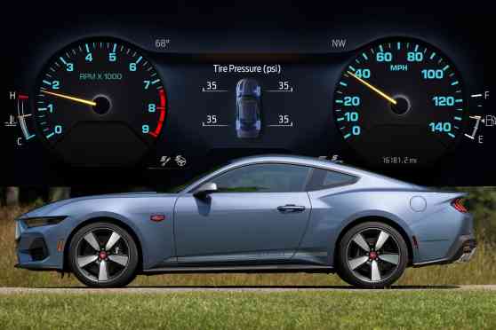 Ford brings back 90s era gauges for 60th anniversary Mustang image