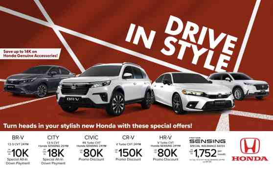 Get huge savings with Honda&rsquo;s &ldquo;Drive in Style&rdquo; promo this September image