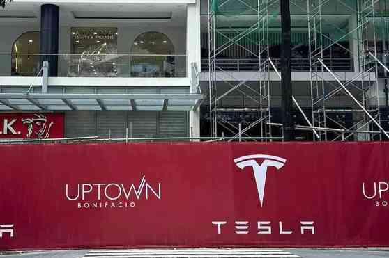 LOOK: Tesla PH will soon rise in Uptown, BGC image