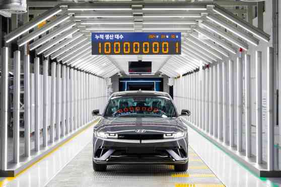 Hyundai Motor has produced 100 million vehicles globally image