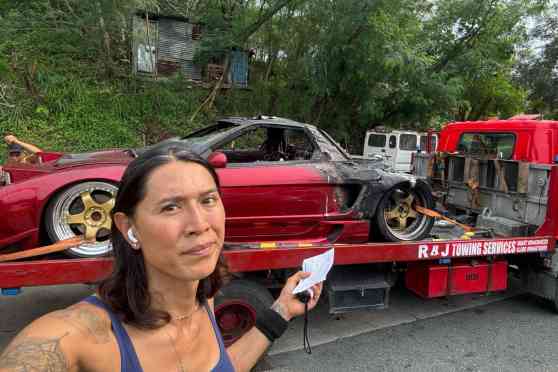 Angie King&rsquo;s burnt Honda NSX will be reborn image