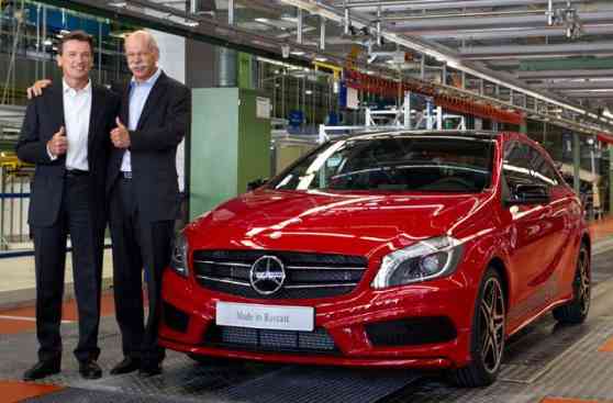 First Mercedes-Benz A-Class rolls off the production line image