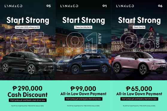 Lynk & Co starts 2025 with a slew of discounts, with as much PHP290K off image