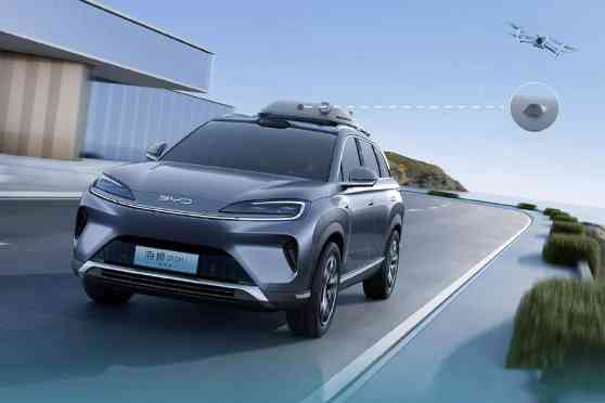 BYD equips its vehicles with drone launch pads because they can image