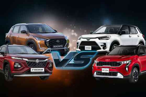 Spec Check: Suzuki Fronx vs Nissan Magnite vs Toyota Raize vs Kia Sonet image