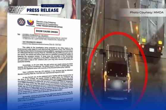 Owner, driver wanted by LTO for violating EDSA busway 307 times image