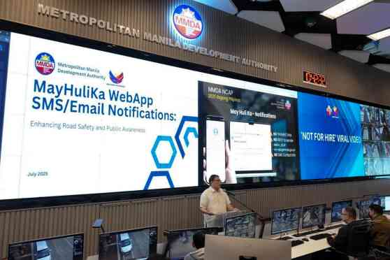 MMDA rolls out real-time text and email notifications for its NCAP image
