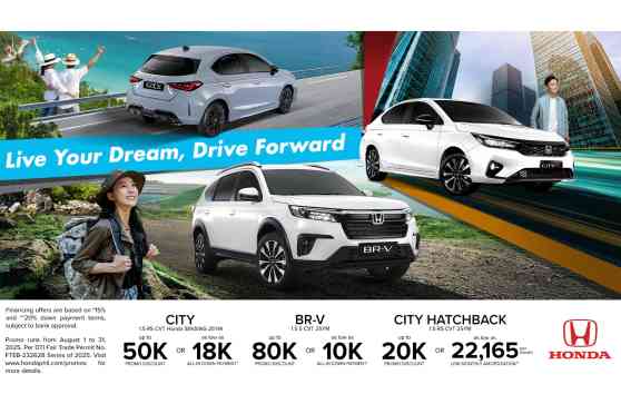Honda PH announces &ldquo;Live Your Dream, Drive Forward&rdquo; promo for August image