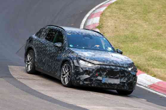 SPIED: Mercedes-AMG's 1,000 HP electric SUV seen at the Nurburgring image