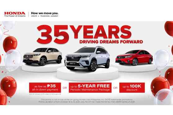 Honda Cars Philippines announces 35th anniversary sales promo image