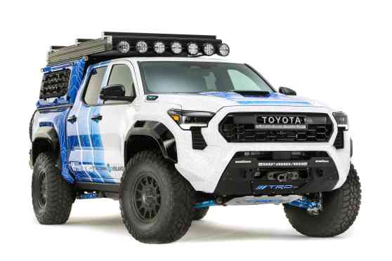 Toyota Tacoma H2 Overlander Concept can recharge EVs, filter water image