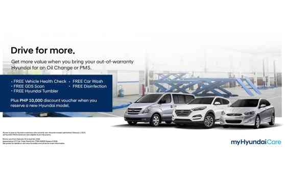 Hyundai PH announces &ldquo;Drive for More&rdquo; aftersales service promo image
