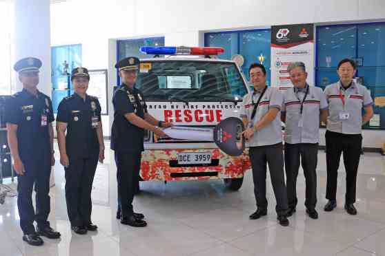 Mitsubishi PH donates L300 emergency response unit to BFP Region 4A image
