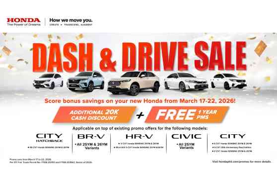 Honda PH offers extra discounts, free PMS in latest March sales promo image