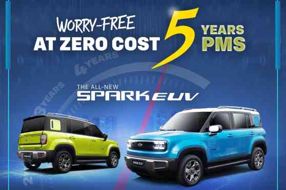 Buy a Chevrolet Spark EUV, get 5 years free PMS image