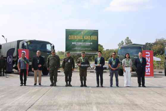 Isuzu turns over 205 new troop carriers to Philippine Army image