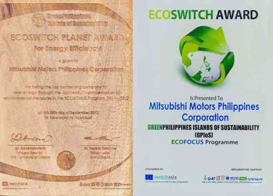 Mitsubishi Motors Philippines receives ECOSWITCH recognitions image