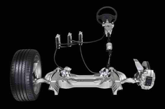 Nissan develops electronic steering technology image